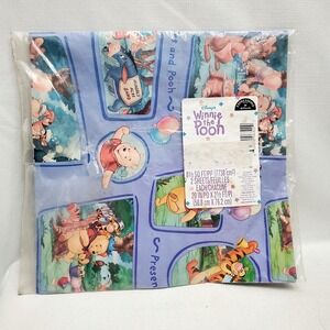 Vintage ● Winnie the Pooh Bear Gift Wrap 2 Sheets Hallmark Expressions ● Disney
